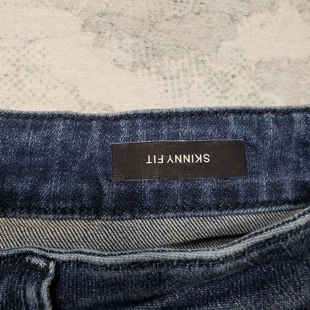 Judy Blue Jeans Womens 15/32 Blue Embroidered All Over Stars Skinny Medium Wash - Picture 4 of 11